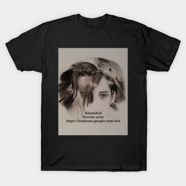 AllansArts portrait artist T-Shirt by AllansArts